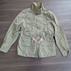 Levi's Women's Military Style Field Jacket Olive Green Size Small (100% cotton)